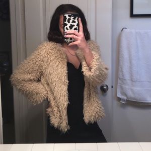 bb dakota shag fluffy jacket